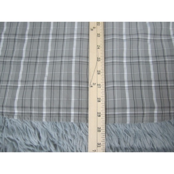 Tony Hawk Shirt Mens XL Gray White Check Button Down Casual Short Sleeve - Picture 9 of 10